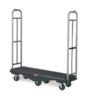 View: 9T56 StockMate Restocking Truck, Utility Deck, Olefin Wheels &amp; Casters